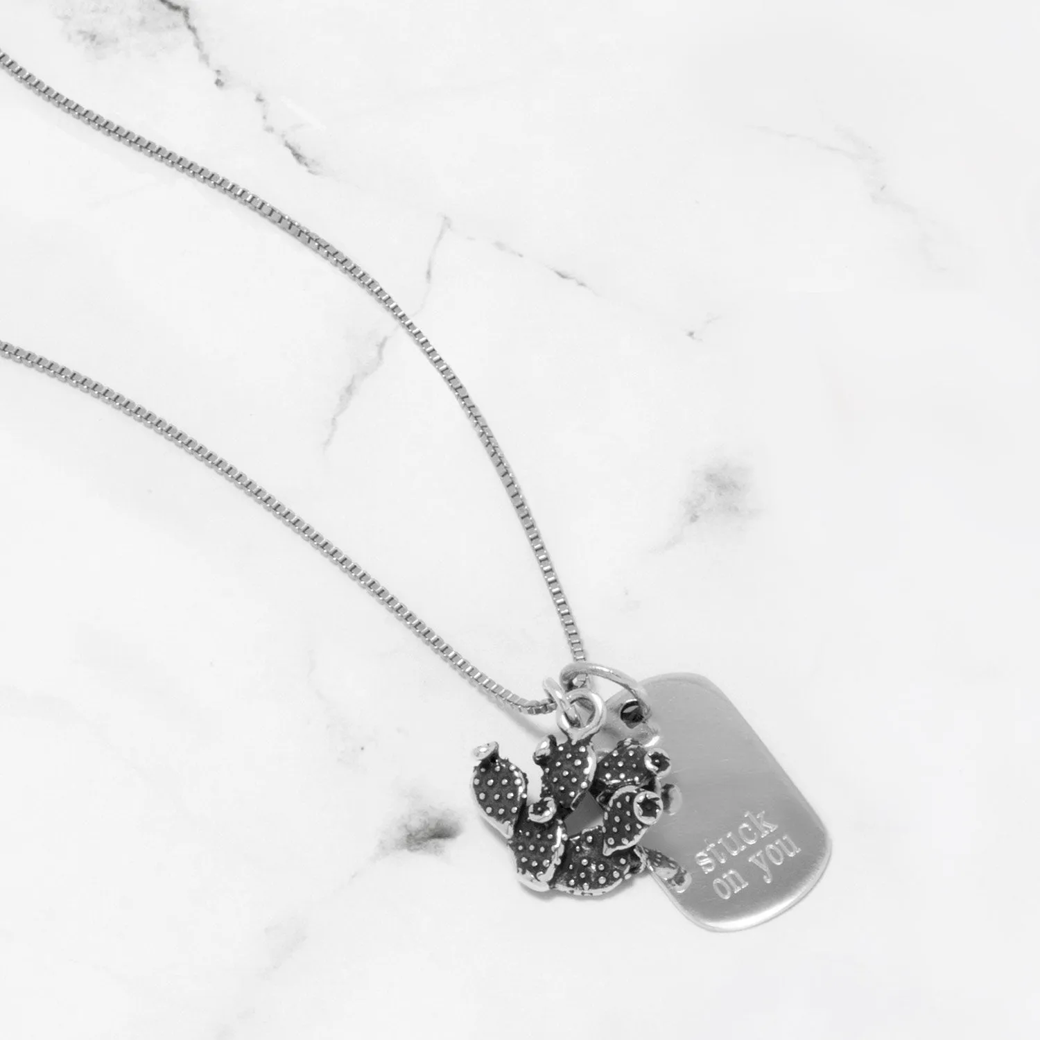 019 Rhodium Plated Box Chain (1.0mm)