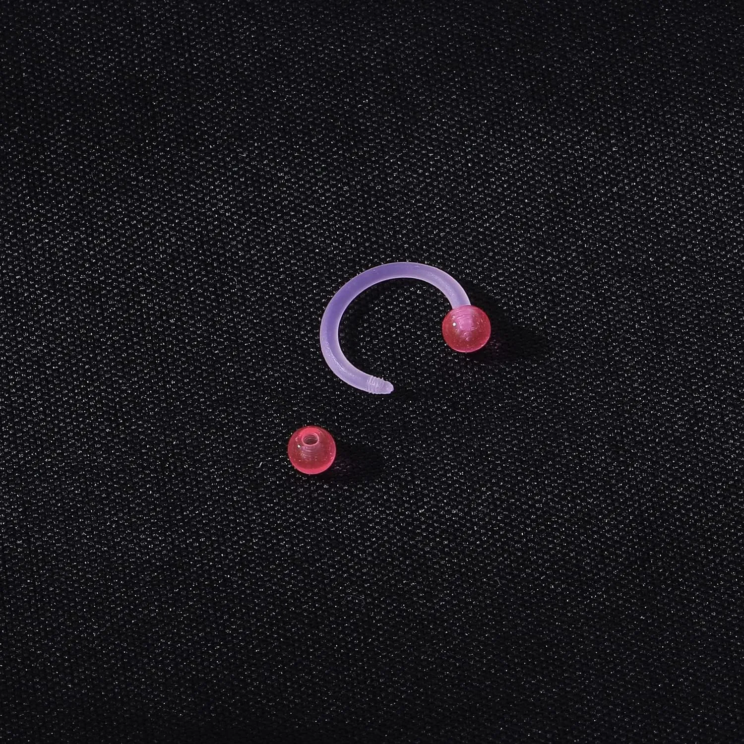 14g 16g Clear Nose Septum Rings Retainer, Plastic Nose Rings for Work Surgery, Horseshoe Smiley Piercing Jewelry, Clear Piercing Retainer for Eyebrow Daith Rook Tragus Helix Piercing Jewelry