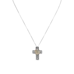 16.5" Cross and Ancient Coin Necklace