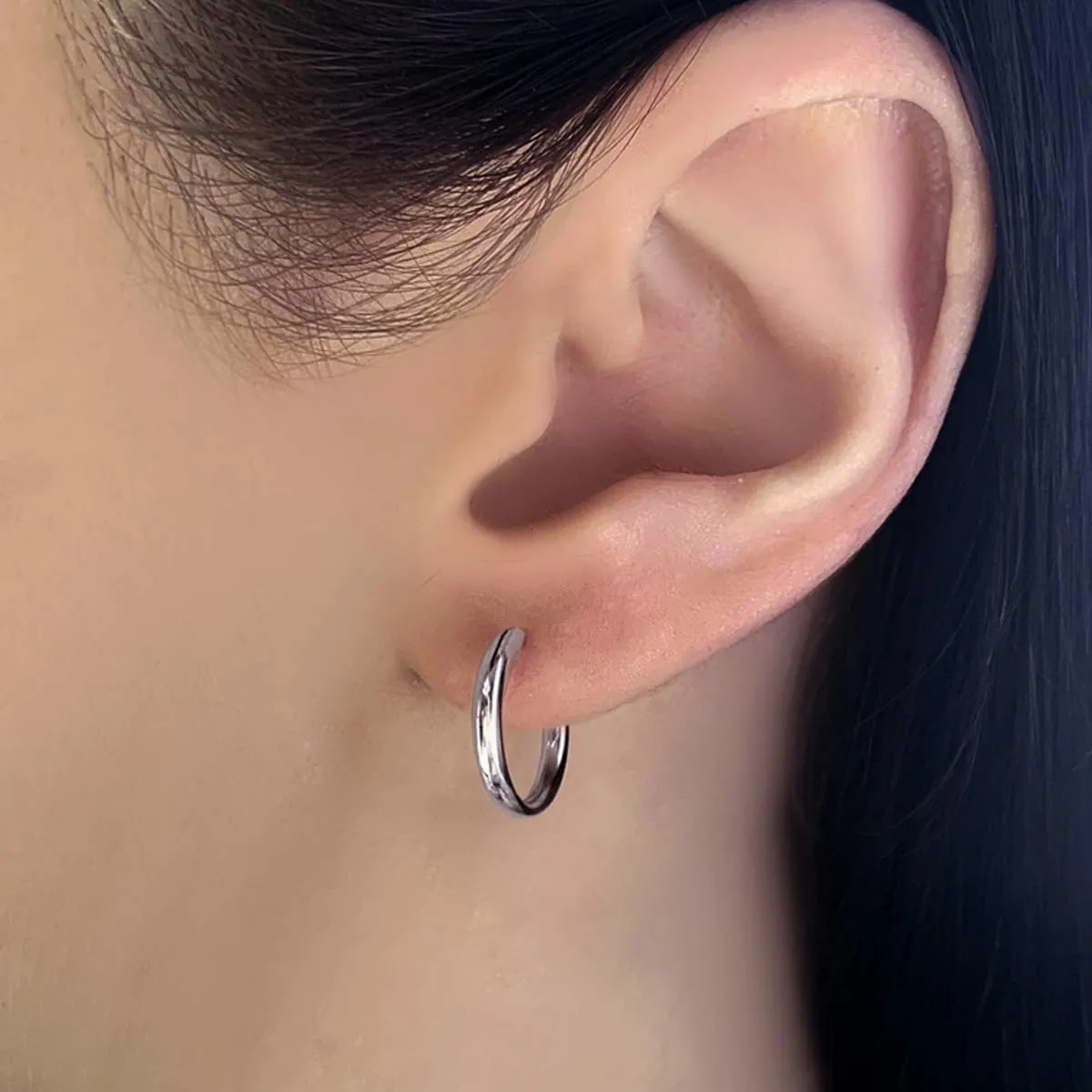 16G 8mm/10mm Nose Rings Hoops Surgical Steel Septum Rings Hoops Hinged Segment Nose Cartilage Clicker Hoop Earrings Piercing Rings for Piercing Rings for Women Men Gold Silver
