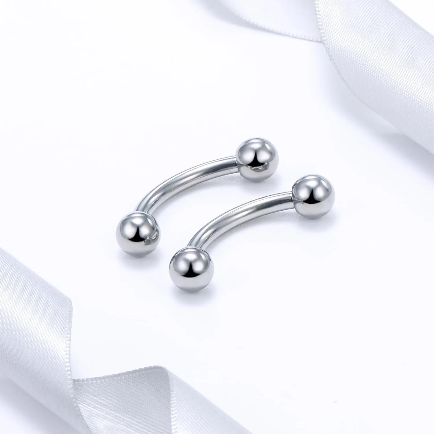 20G 18G 16G 14G 12G 8G 6G 4G 2G Astm F136 Titanium Internal Thread Eyebrow Piercing Jewelry Curved Barbell Vertical Labret Lip Daith Rook Earrings Navel Belly Button Ring Piercing Jewelry