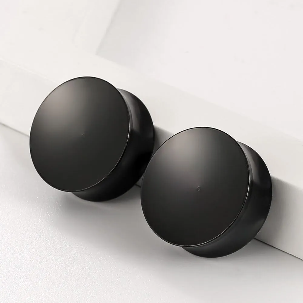 2PCS 8mm-25mm (0G-1") Concave Ear Gauges Ear Plugs Gauges Tunnels for Stretched Ears Hypoallergenic 316 Stainless Steel Ear Body Piercing Jewelry for Women Men