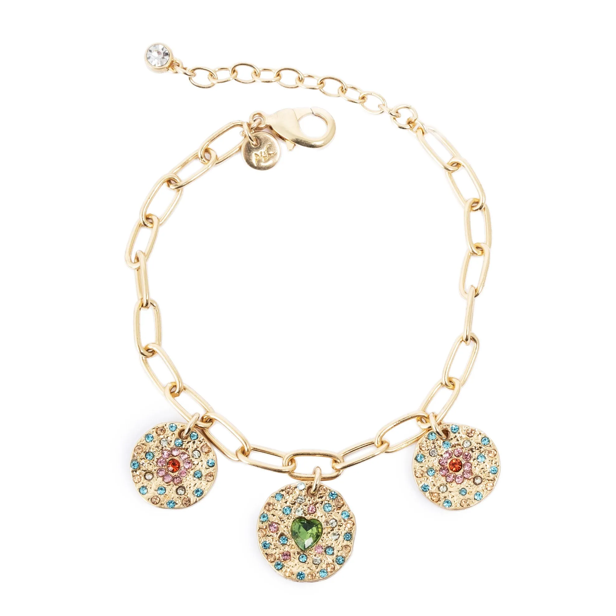 3018-0750 Vibrance Charms Bracelet - Gold