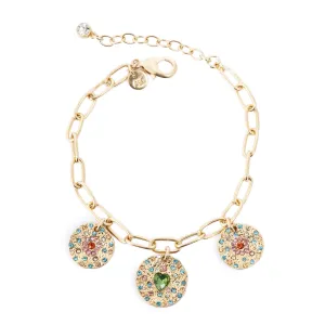 3018-0750 Vibrance Charms Bracelet - Gold