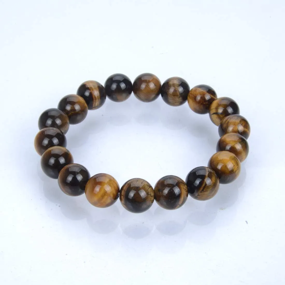 Adabele 1pc Natural Stretch Gemstone Bracelet 10mm (0.39") Bead 7 Inch to 8.5 Inch Healing Crystal Energy Quartz Chakra Jewelry Women Men Birthday Gift