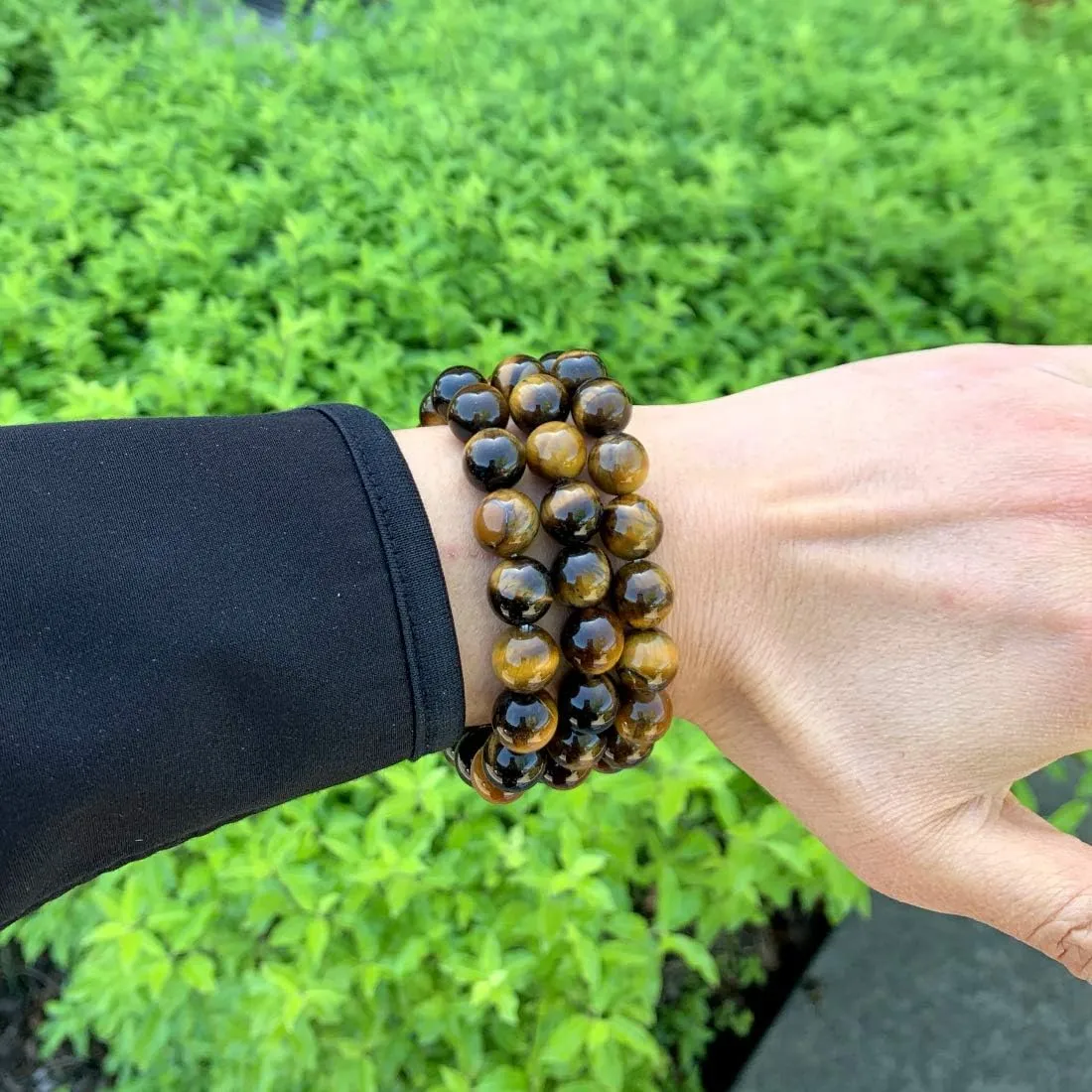 Adabele 1pc Natural Stretch Gemstone Bracelet 10mm (0.39") Bead 7 Inch to 8.5 Inch Healing Crystal Energy Quartz Chakra Jewelry Women Men Birthday Gift
