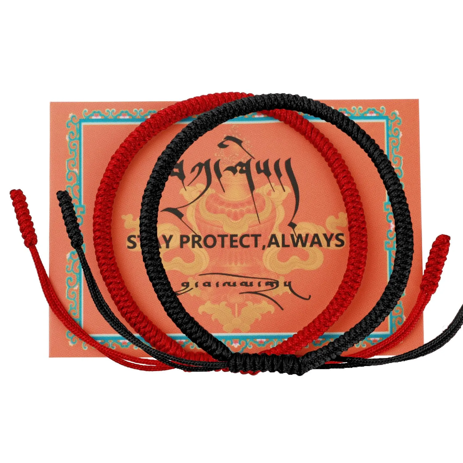 Authentic blessed Tibetan monks handmade Dorje Knot protection bracelet for men and women with a talisman.Red bracelet-matching bracelets-couples bracelets-friendship bracele-gift for men