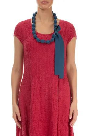 Azure Silk Bead Necklace