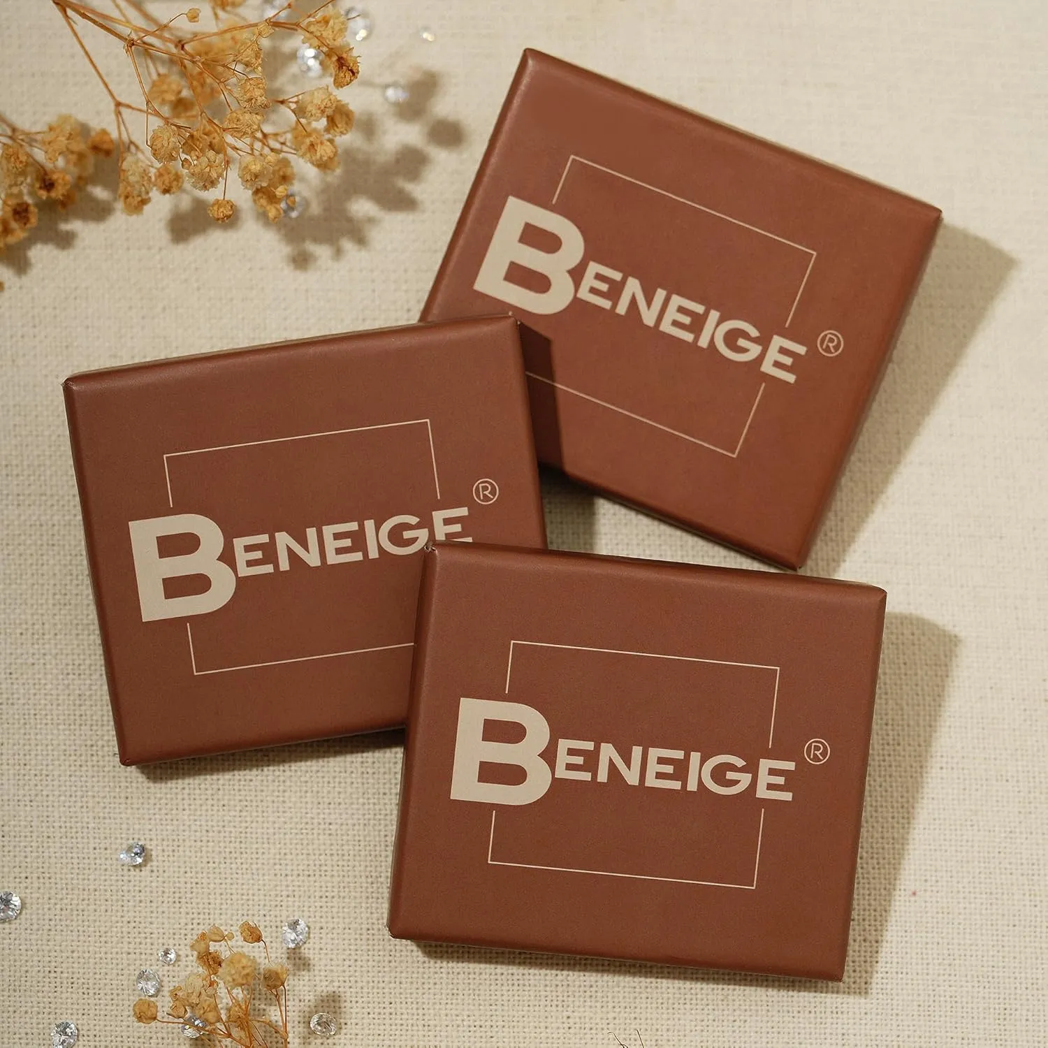 BENEIGE Women Hoop Huggie Earrings 14K Gold Plated Cubic Zirconia Earrings Simple Boho Earrings Handmade Hypoallergenic Jewelry Gifts