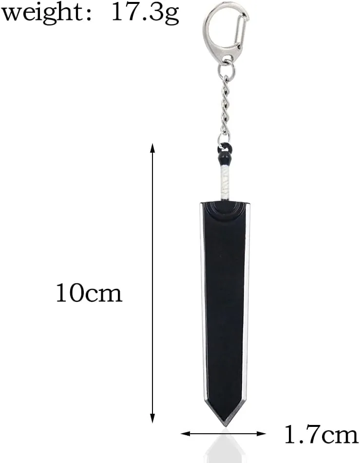 Berserker Guts Sword Necklace Keychain - Berzerk Behelit Chains - Gift for Women Men and Fans