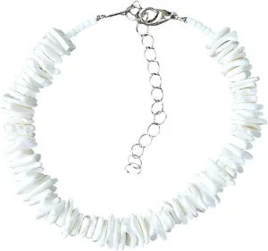 BlueRica Puka Chip Shell Anklet (Solid Color) 10"