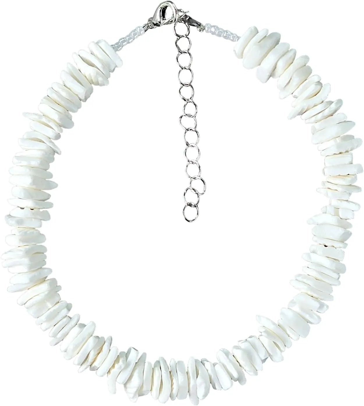 BlueRica Puka Chip Shell Anklet (Solid Color) 10"