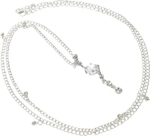 Body Chain Women Waist Belly Chain with Navel Ring Decorative Chain for Belly Piercing Elegant Fashion Jewelry for Dance Parties and Everyday Wear