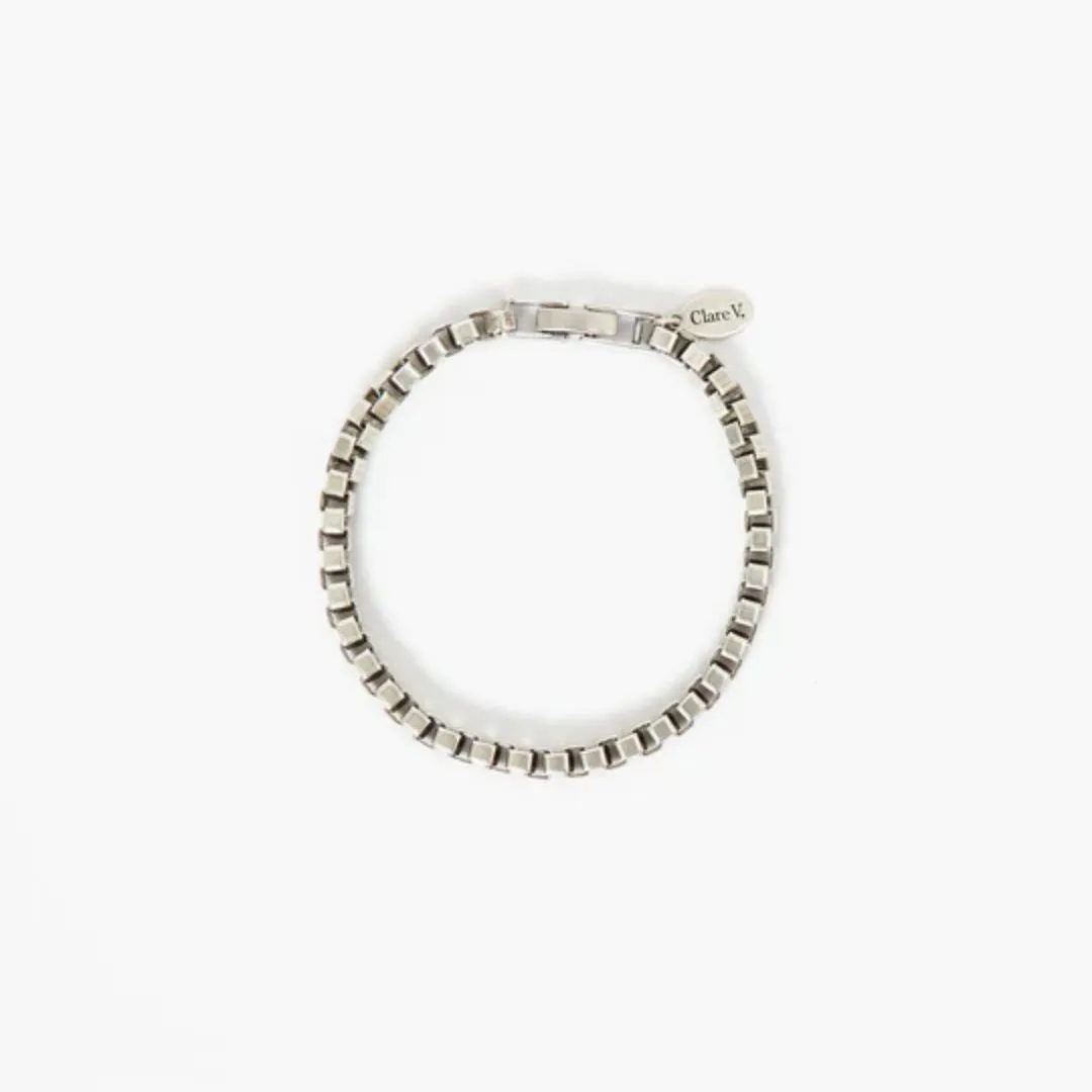 Box Chain Bracelet (Sterling Silver)