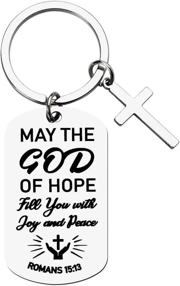 Christian Bible Verse Keychains Faith Based Gifts for Women Men Cross Religious Birthday Gifts for Son Daughter Inspirational Gift for Best Friend Graduation Gifts for Boyfriend Girlfriend Gifts