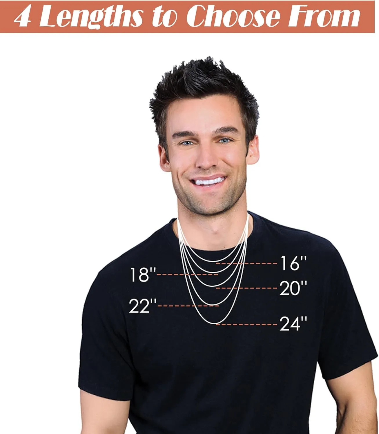 Cross Necklace for Men - 14K Gold Silver Black Plated Stainless Steel Layered Cross Chain Crucifix Necklace Cuban Link Herringbone Chain Box Chain Cross Pendant Fashion Jewelry Gifts 16 18 20 22 24 Inches