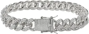 Cuban Link Anklets for Women Plus Size Large Ankle Bracelets Gold Silver Rhinestone Diamond Bling Anklets Women 9 10 inch