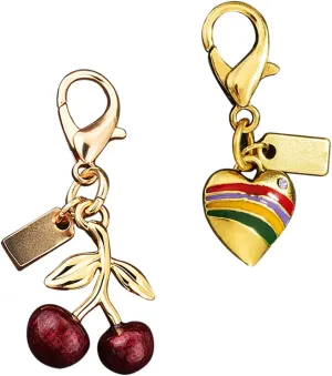 Cute cherry Keychain,Cherry Bag Charm,Handbag Charms for Purses,Key Chains Accessories
