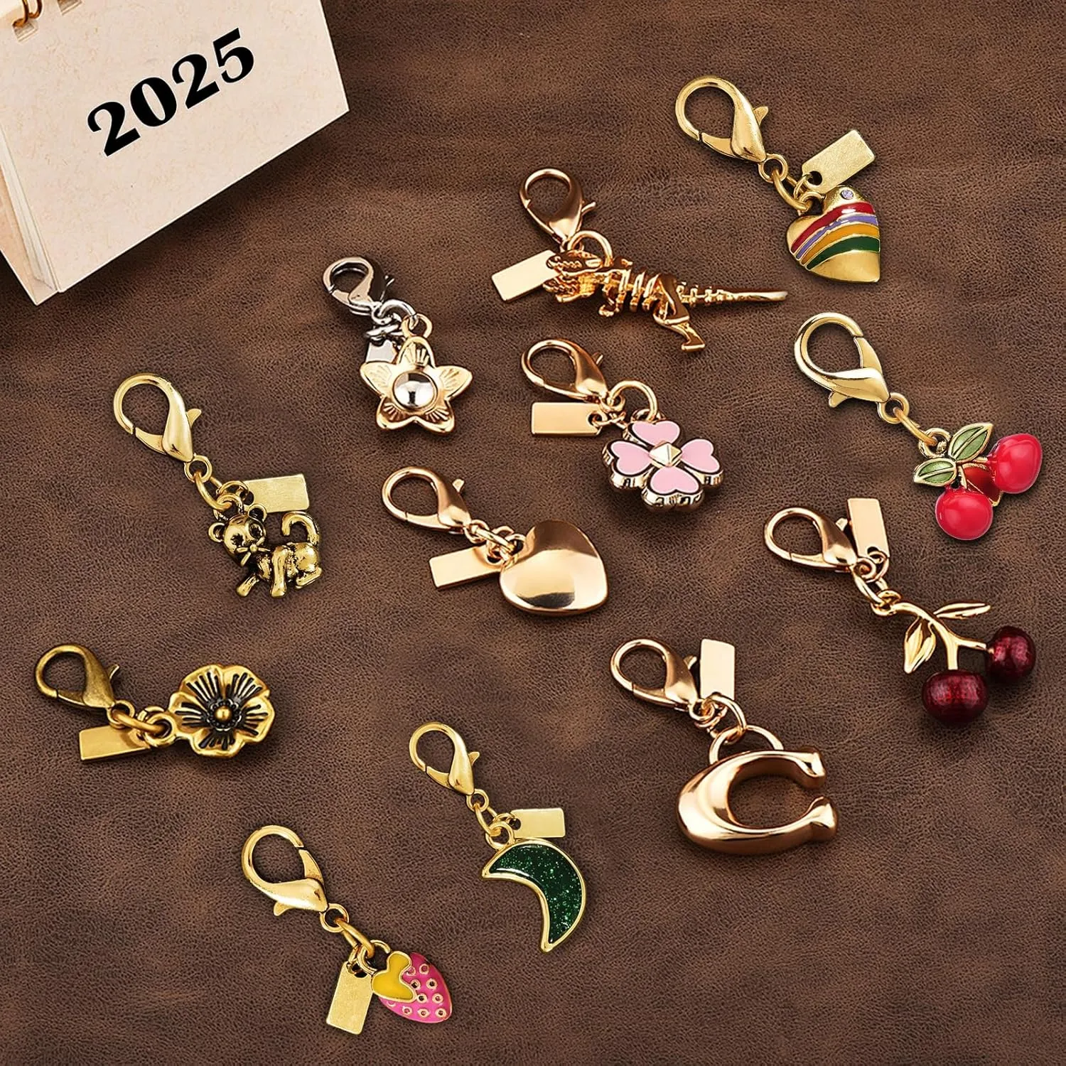 Cute cherry Keychain,Cherry Bag Charm,Handbag Charms for Purses,Key Chains Accessories