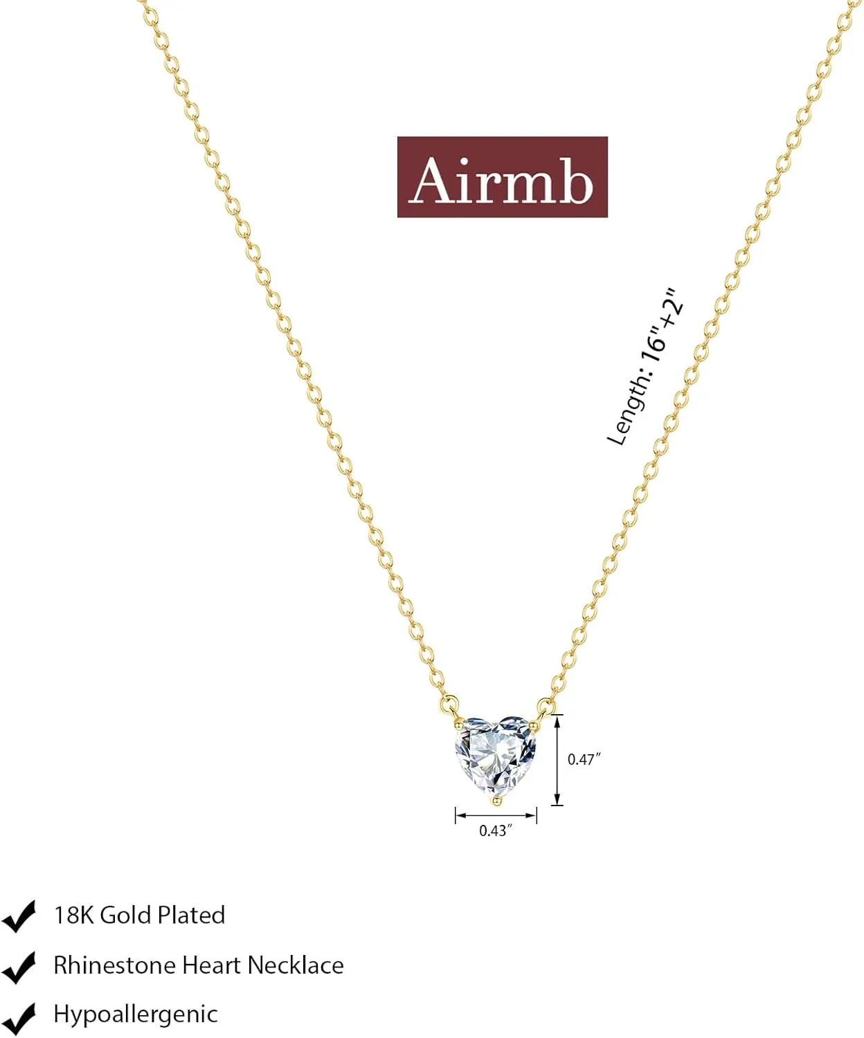 Cute Heart Necklace for Women Gold/Silver Plated Heart Pendant Choker Necklaces Tendy Love Heart Chain Necklace Dainty Gold/Silver Necklace Jewelry Gifts for Women