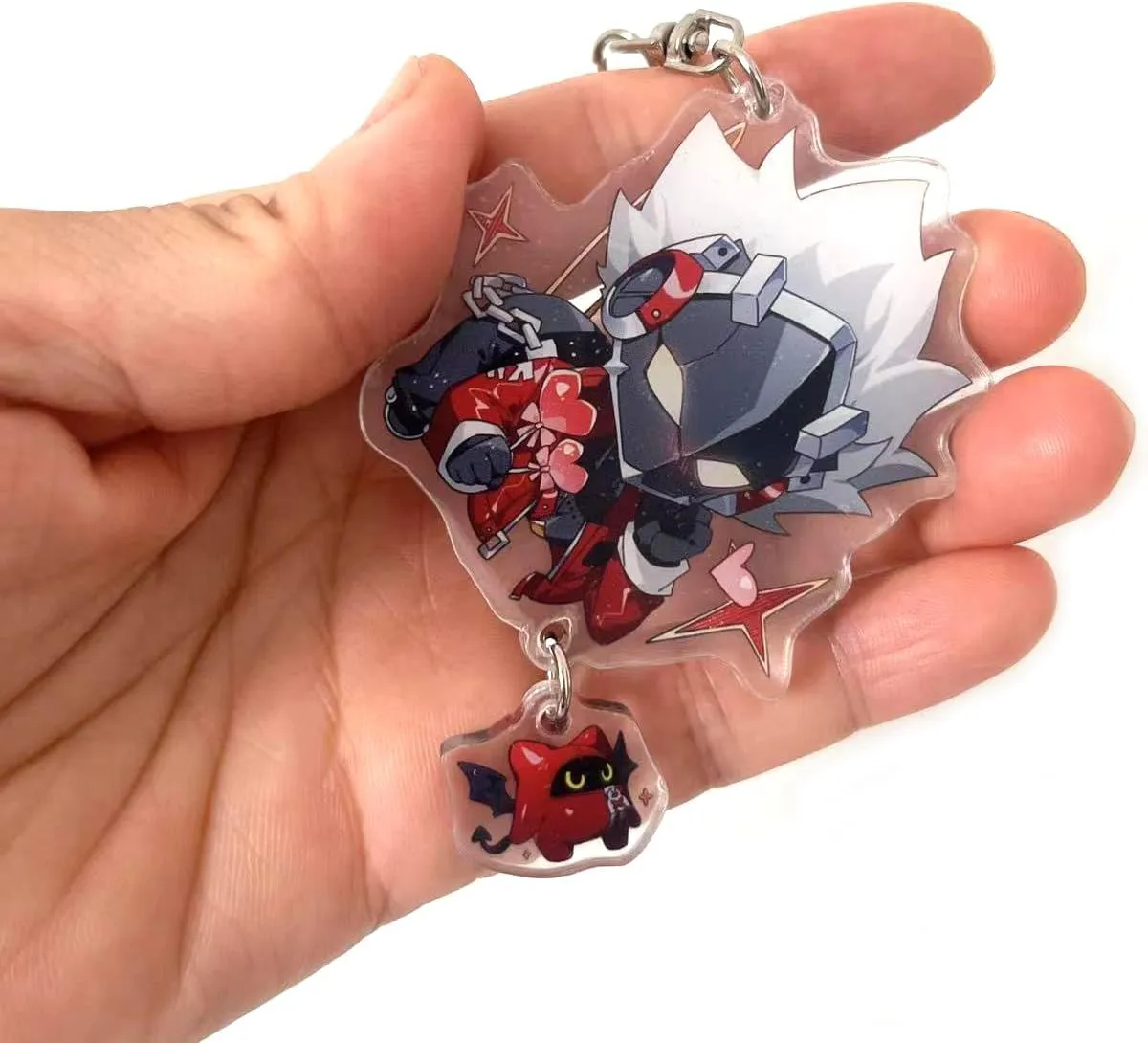 Cute Zenless Zone Zero Cosplay Acrylic Keychain G Shaped Buckle Accessories Bag Car Pendant Key Ring Game Fans Gifts