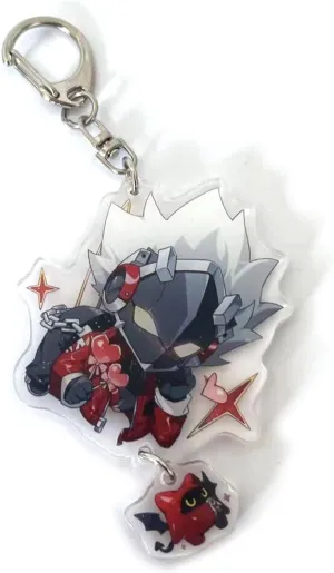 Cute Zenless Zone Zero Cosplay Acrylic Keychain G Shaped Buckle Accessories Bag Car Pendant Key Ring Game Fans Gifts