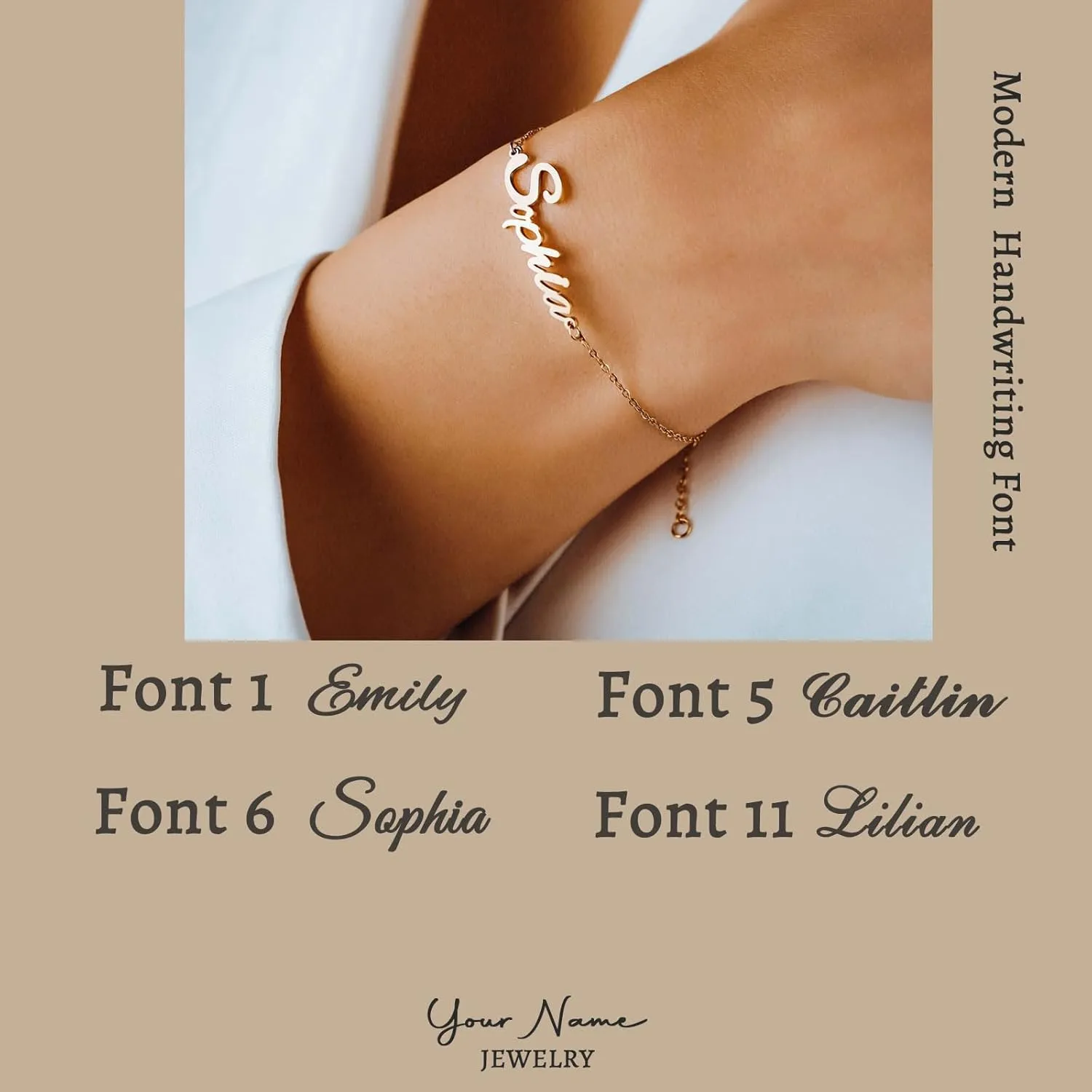 DayOfShe Personalized Name Bracelet or Anklet for Women, Custom Engraved Inspirational Cuff Bangle Infinity Love Gift for Mom
