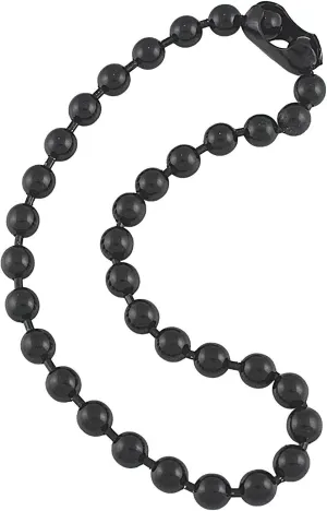 DragonWeave 9.5mm Extra Large Gunmetal Steel Ball Chain Mens Necklace with Extra Durable Finish - ANY LENGTH