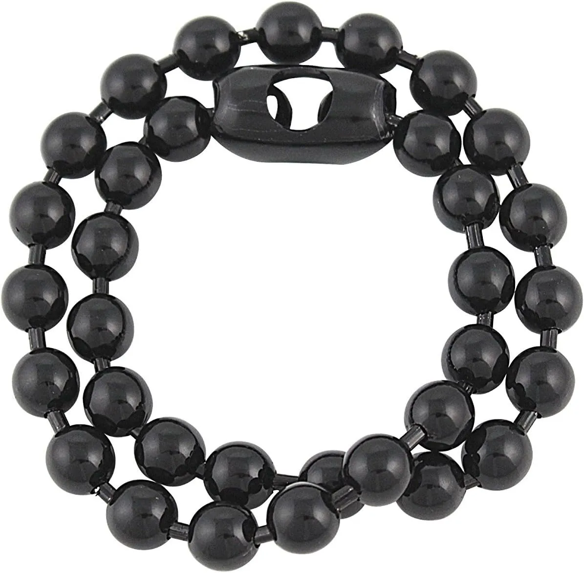 DragonWeave 9.5mm Extra Large Gunmetal Steel Ball Chain Mens Necklace with Extra Durable Finish - ANY LENGTH