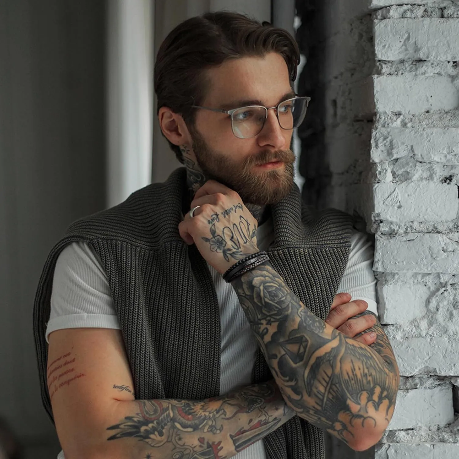 DUGRAFT Bracelets for Men Wrist Bracelet Gift for Men