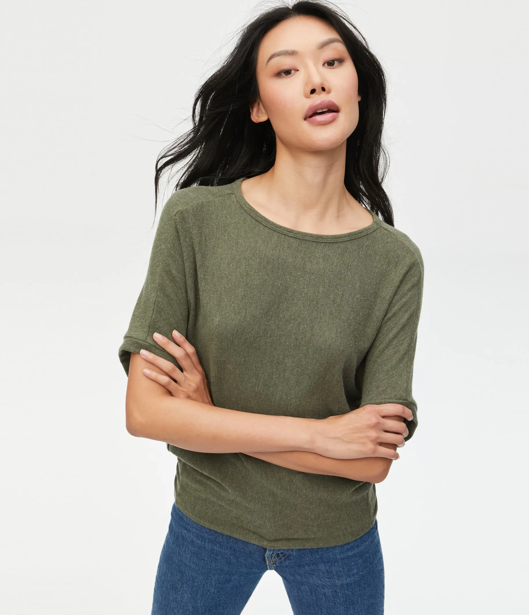 Ellie Elbow Sleeve Top