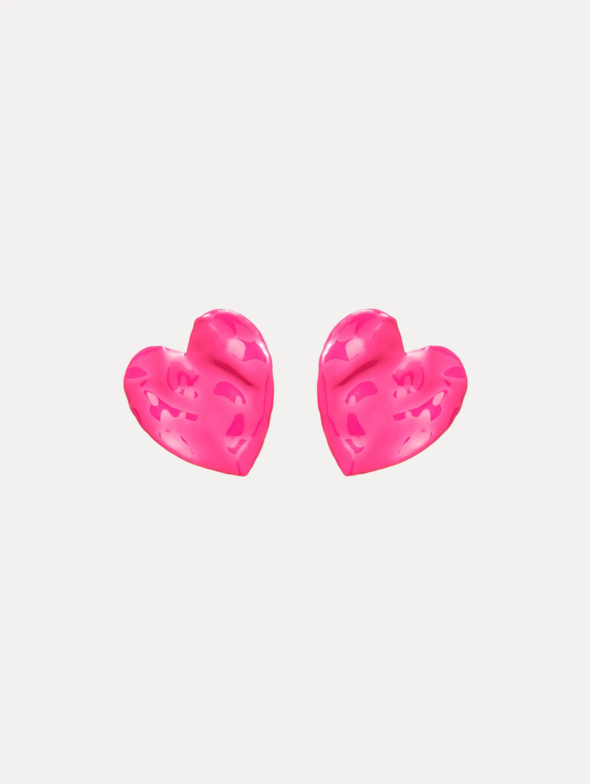 Enamel Heart Earrings