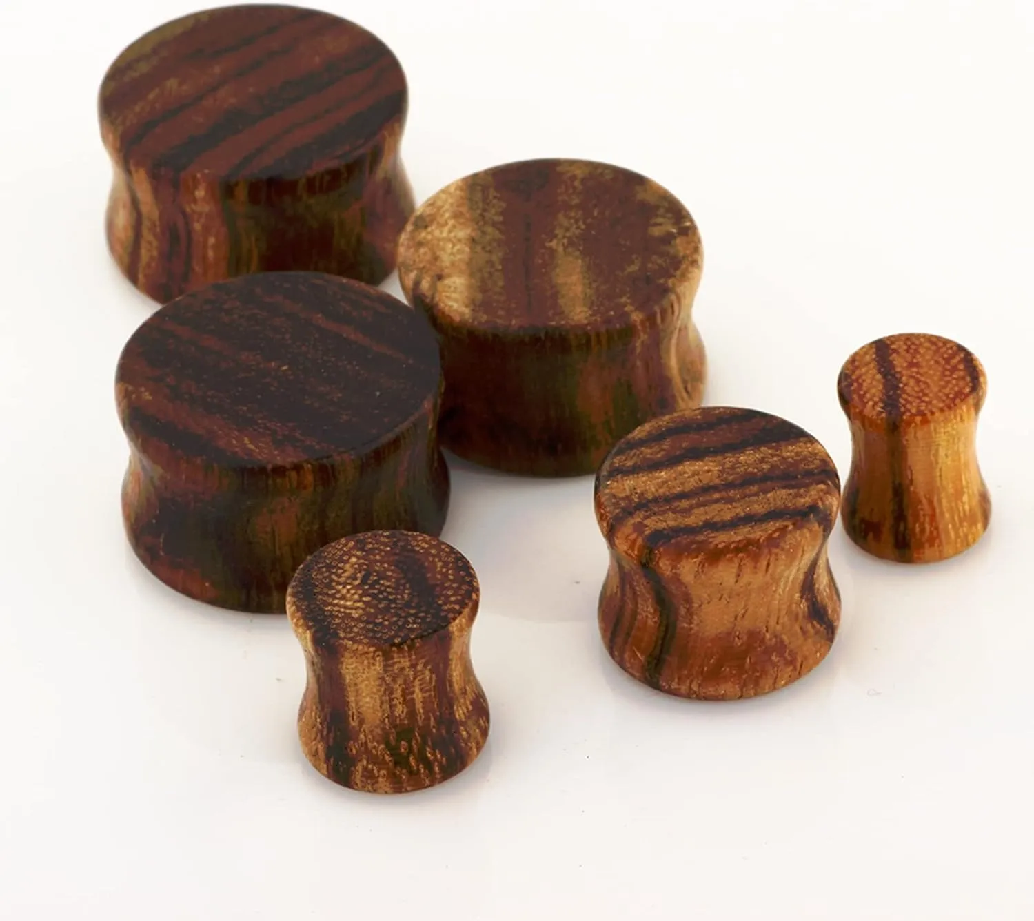 Epinki Tunnels Gauges, 1 Pair Ear Gauges Wood Wood Wooden Women and Men Ear Tunnels and Plugs Kit