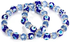 Evil Eye Bead Bracelet Meaning Beaded Black Beads Crystal Glass Gold