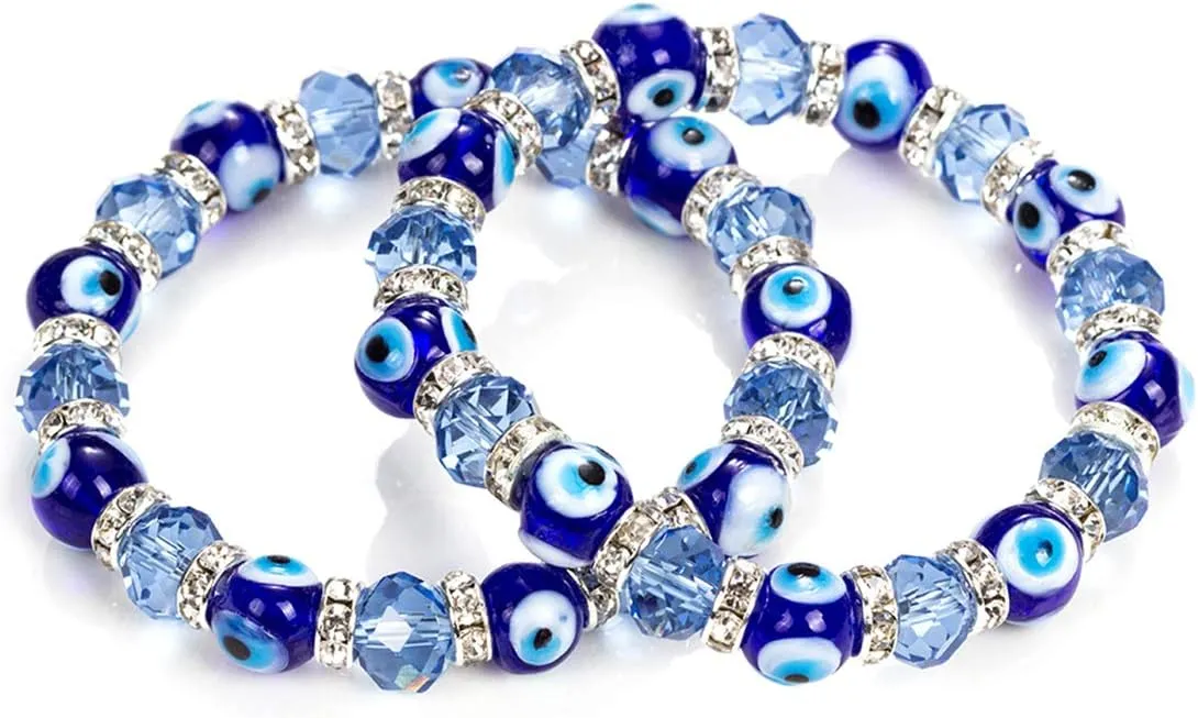 Evil Eye Bead Bracelet Meaning Beaded Black Beads Crystal Glass Gold