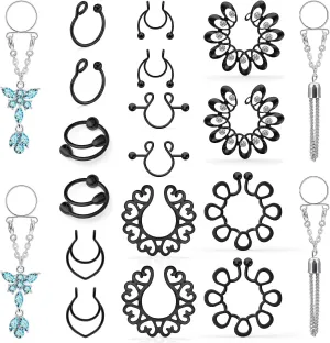 Faux Nipple Rings - Non-Piercing, Nipple Rings With Realistic Design