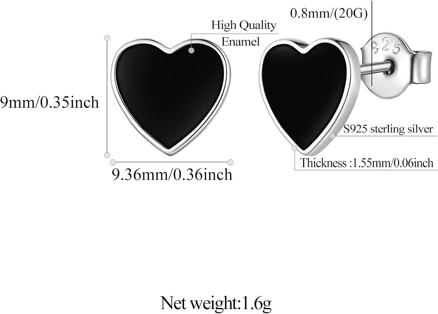 FindChic Hypoallergenic Small Star/Heart/Spike/Square Huggie Earrings for Women 18K Gold/Platinum Plated Cute Studs Earrings Jewelry Gift for Her, with Gift Box