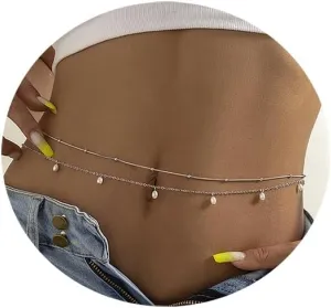 Gold Belly Jewelry Waist Chains Body Chain For Women - Sexy Bikini Layered Waist - Adjustable