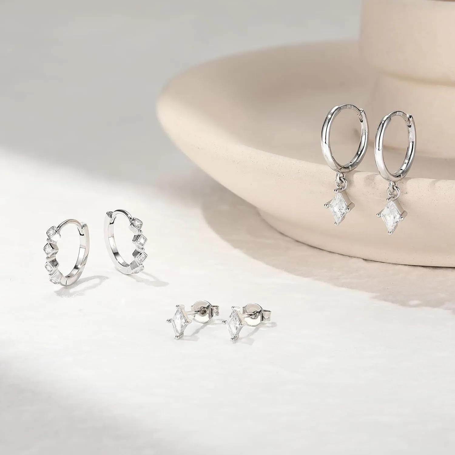 Gold Dainty Earrings Set For Women,14k Earring Stacks Gold Small Stackable Earrings,Cartilage Dangle Jewelry Hoop Earring Sets For Multiple Piercing,Birthday Ideas For Mom Friend Wife