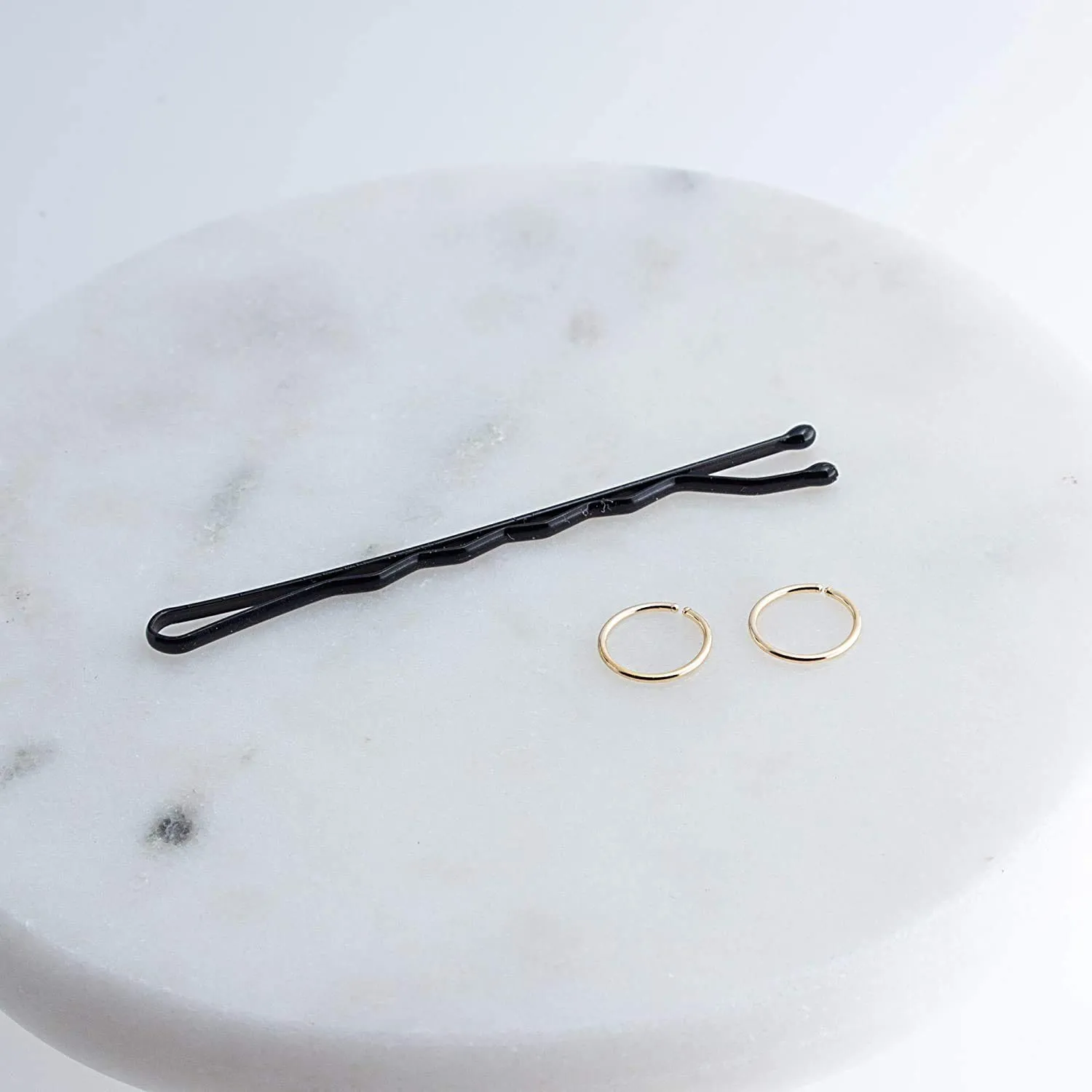 Gold, Silver Tiny Hoop Earrings for Women Cartilage Nose Septum Helix Tragus Rings Multiple Piercing Jewelry, Hypoallergenic (6mm | 1 Pair, 14K Yellow Gold Filled | 21 Gauge)