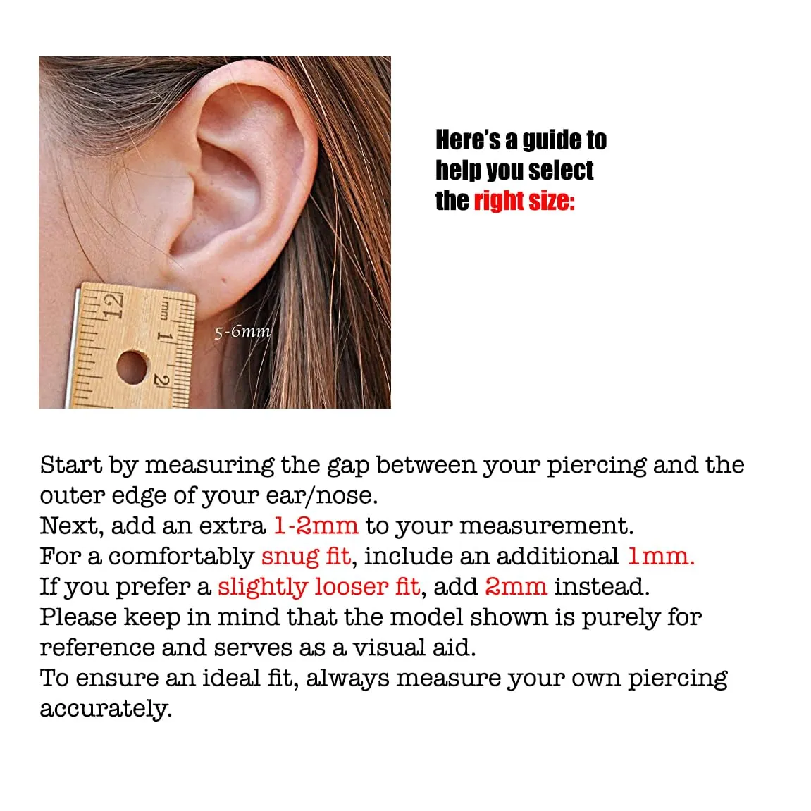 Gold, Silver Tiny Hoop Earrings for Women Cartilage Nose Septum Helix Tragus Rings Multiple Piercing Jewelry, Hypoallergenic (6mm | 1 Pair, 14K Yellow Gold Filled | 21 Gauge)