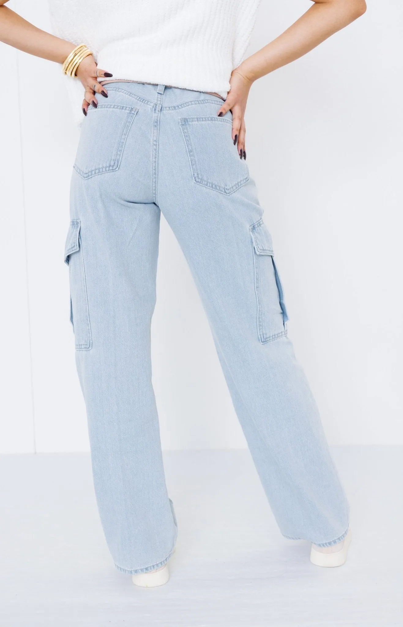 JBD: Cargo Jeans, LIGHT DENIM