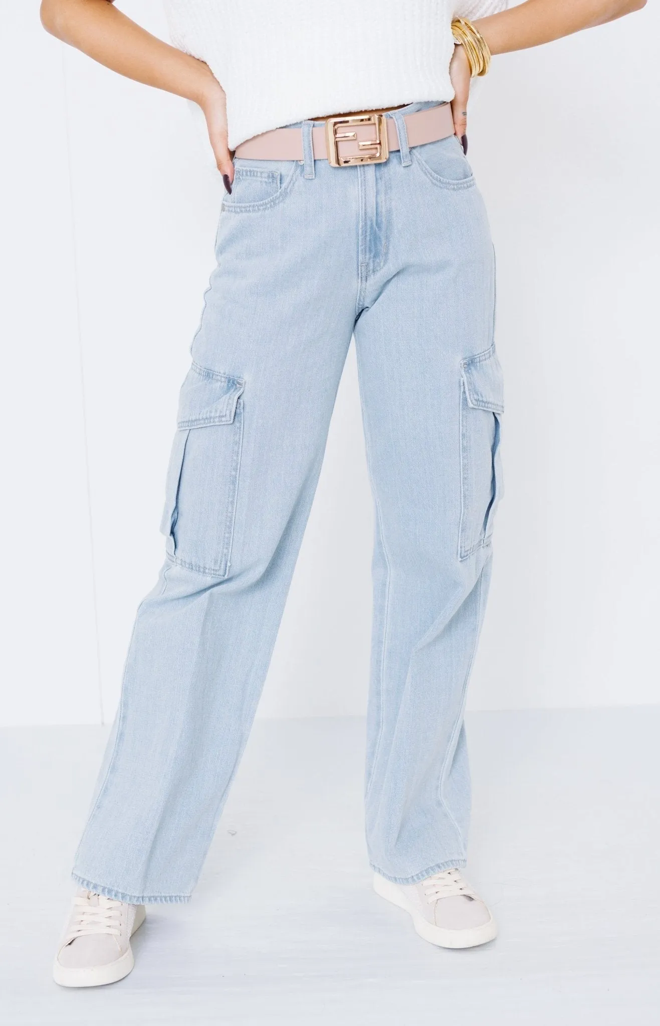 JBD: Cargo Jeans, LIGHT DENIM