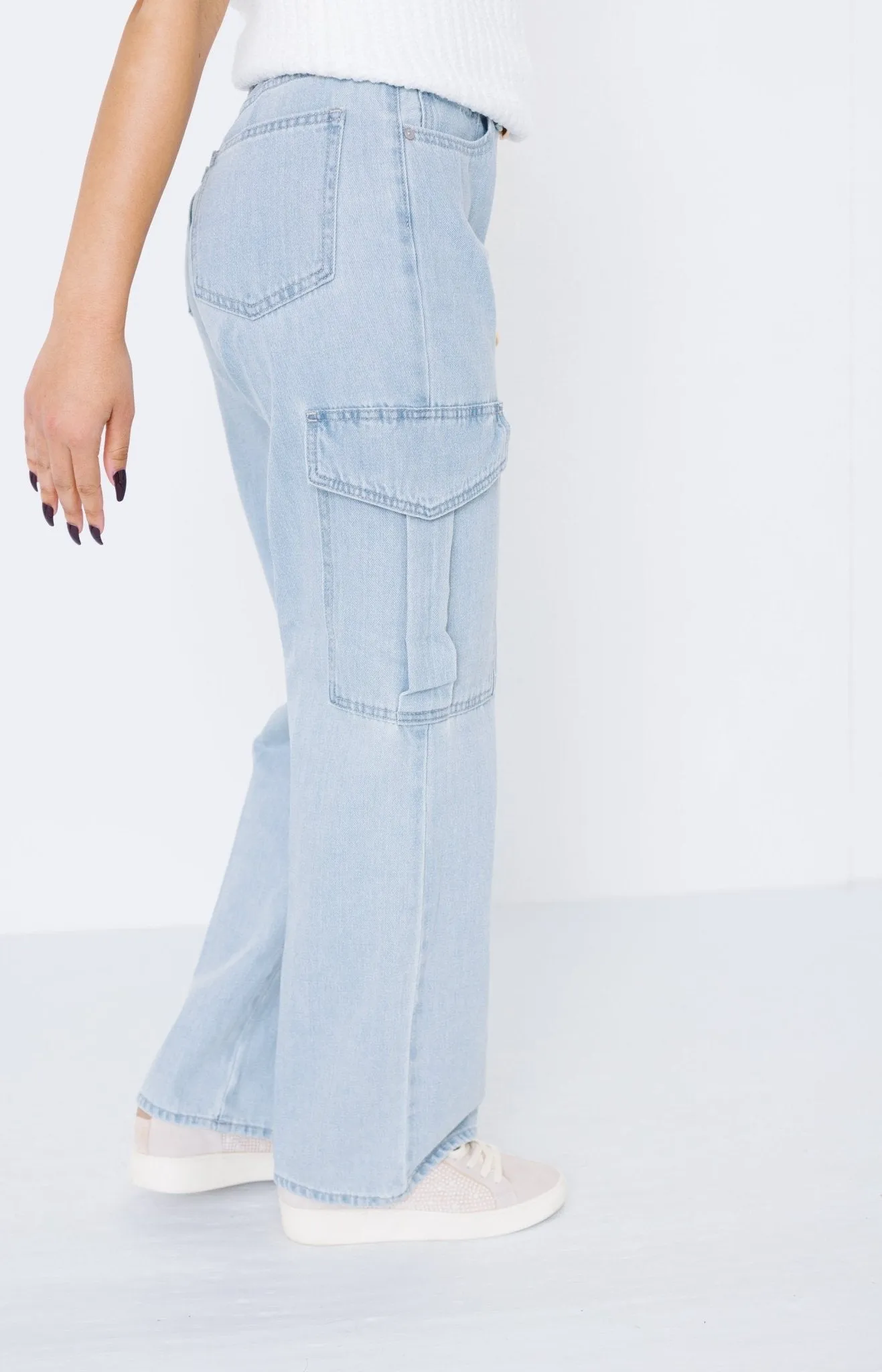 JBD: Cargo Jeans, LIGHT DENIM