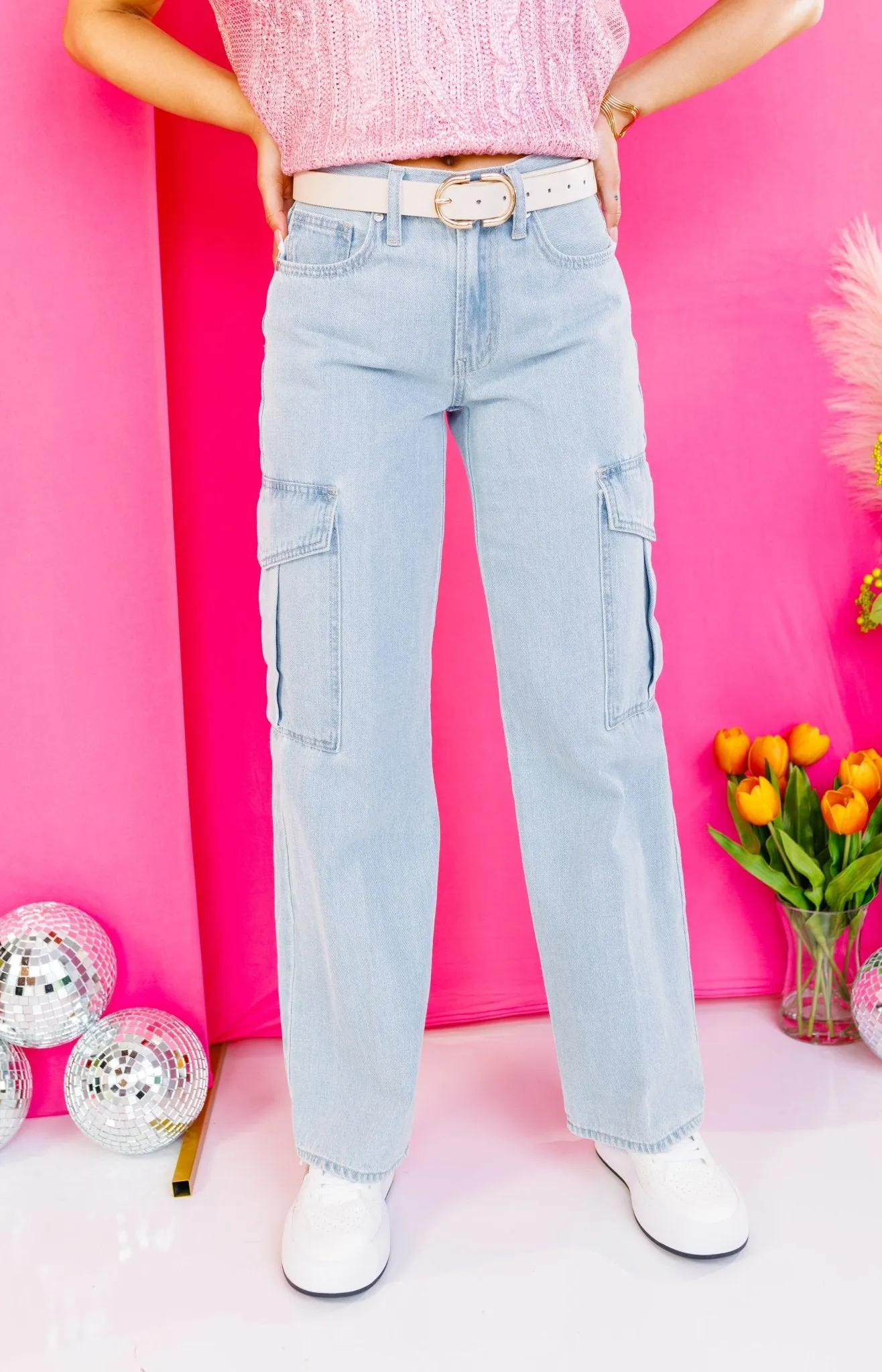JBD: Cargo Jeans, LIGHT DENIM