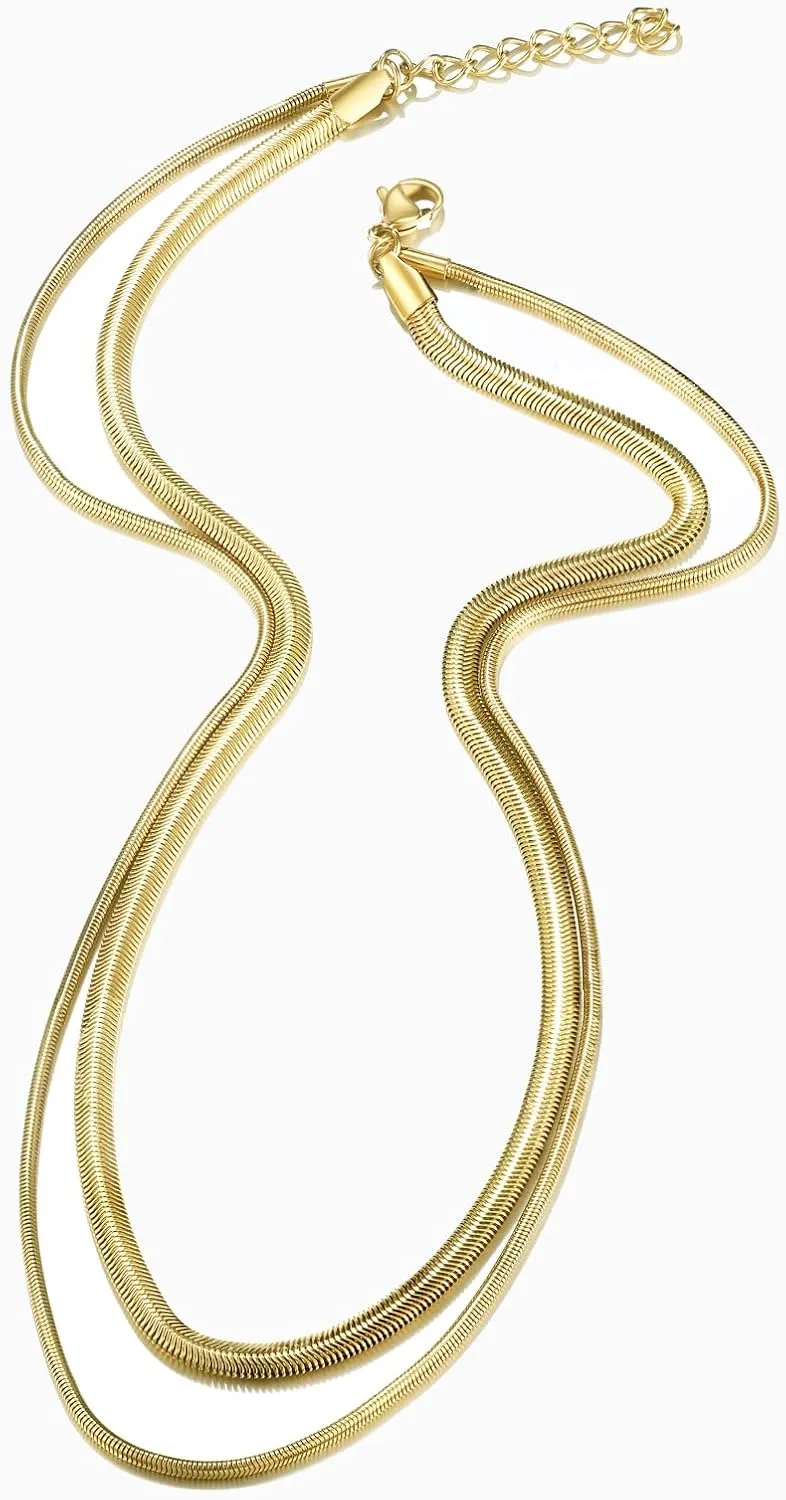 JINEAR Dainty Gold Necklace for Women14K Gold Bow Pealr Necklace Heart Interlock Necklace Gold Teardrop Pendant Necklace Simple Choker Necklaces Jewelry Gifts