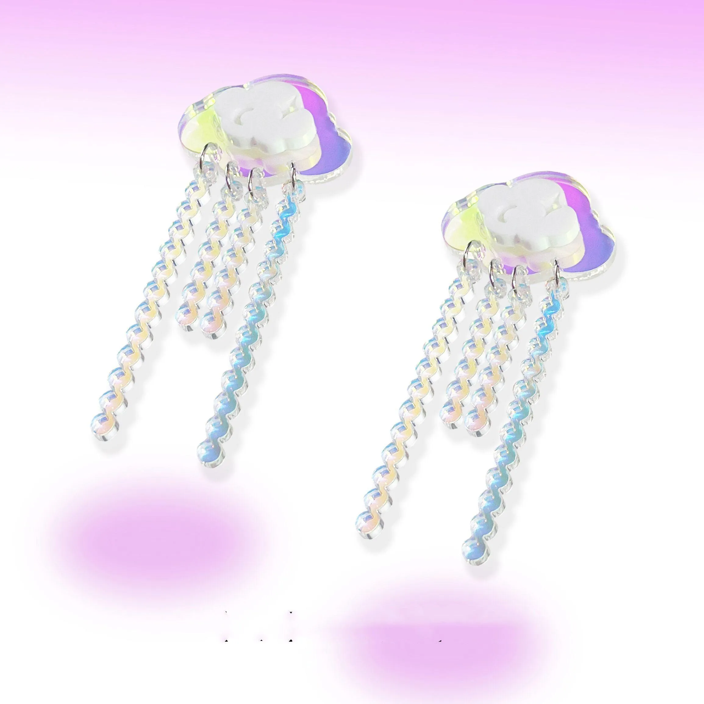 Laser Fantasy Cloud Ear Clip Girl
