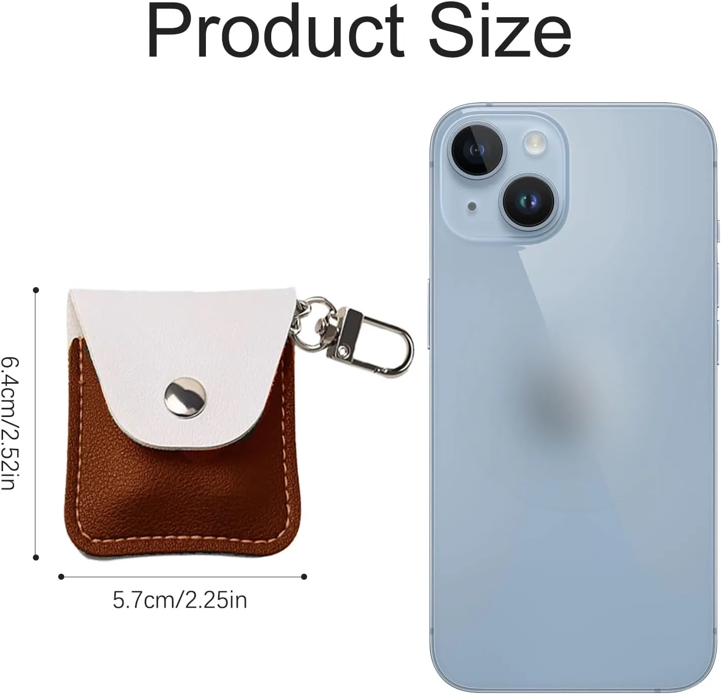 Leather Ring Holder Keychain for Gym, Portable Jewelry Travel Ring Keeper Case for Wedding ring and Necklaces