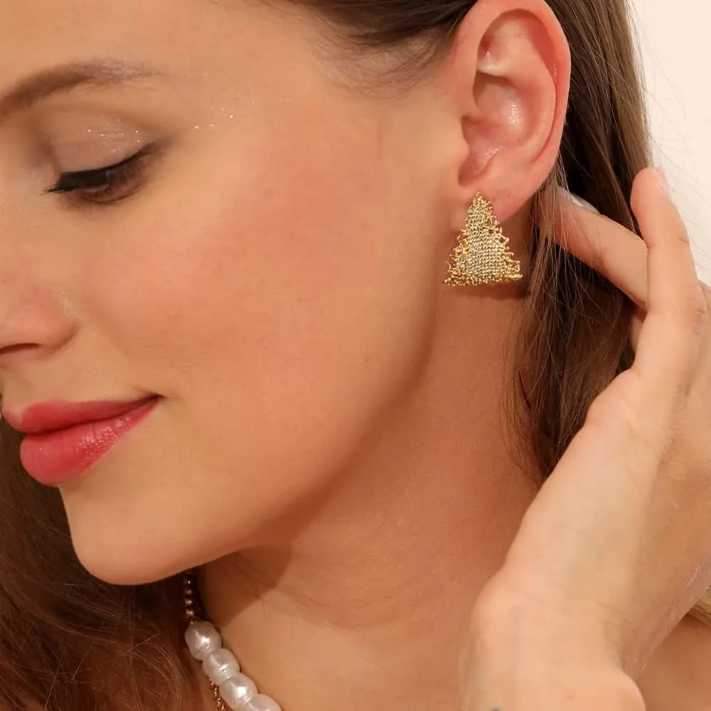 LecAit Original Design 925 Sterling Silver Post Earrings Personalized Stylish Dangle Earrings For Women