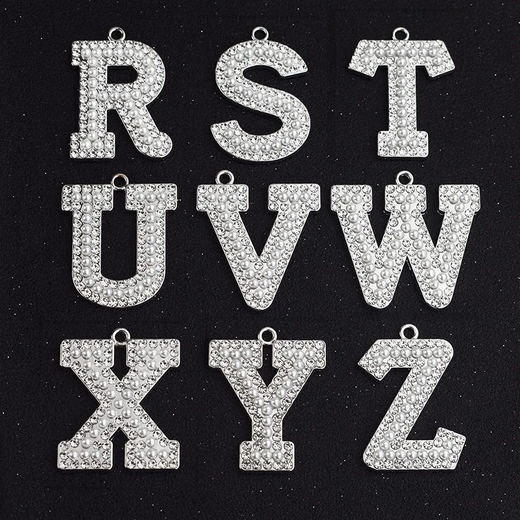 Letter Pendant Initial Necklace for Women Letter Necklace Family Name Necklace for Men Letter Chain A-Z Alphabet Pendant Necklaces Charms Jewelry for Birthday Anniversary